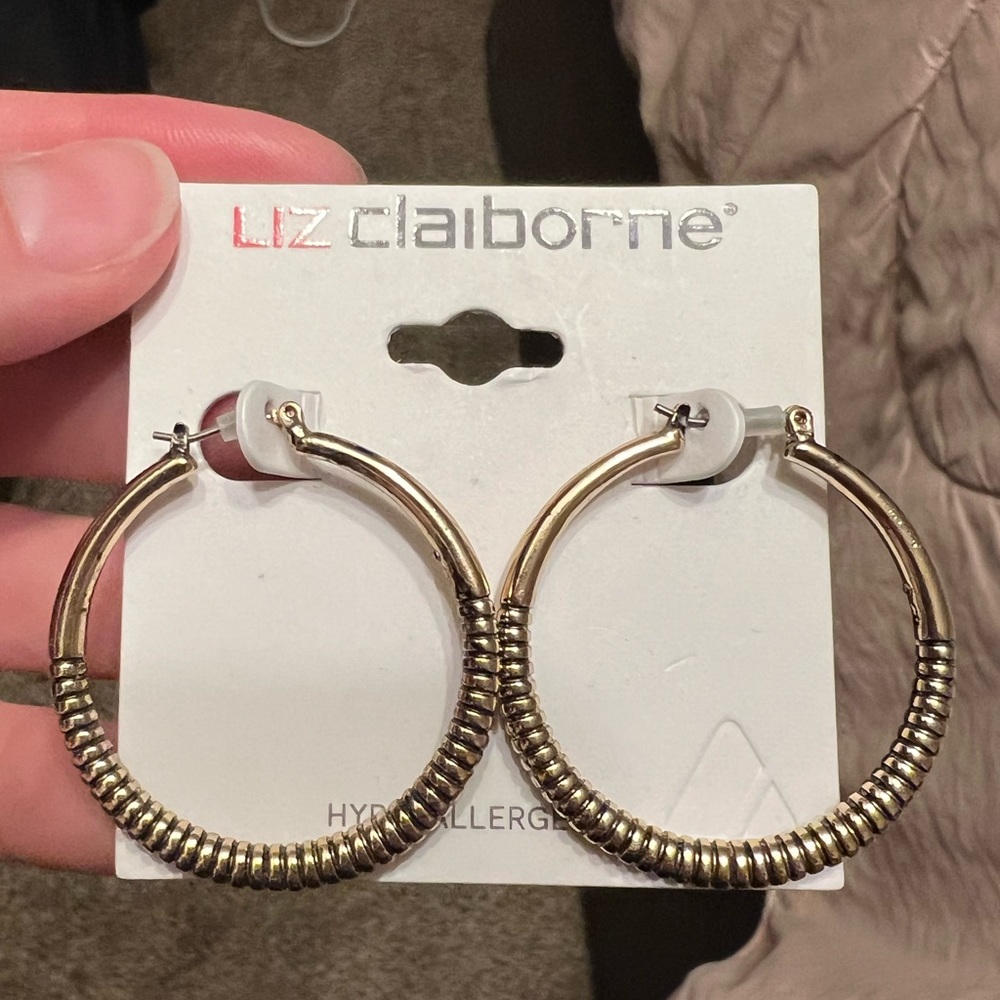 Liz Claiborne Gold Hoops